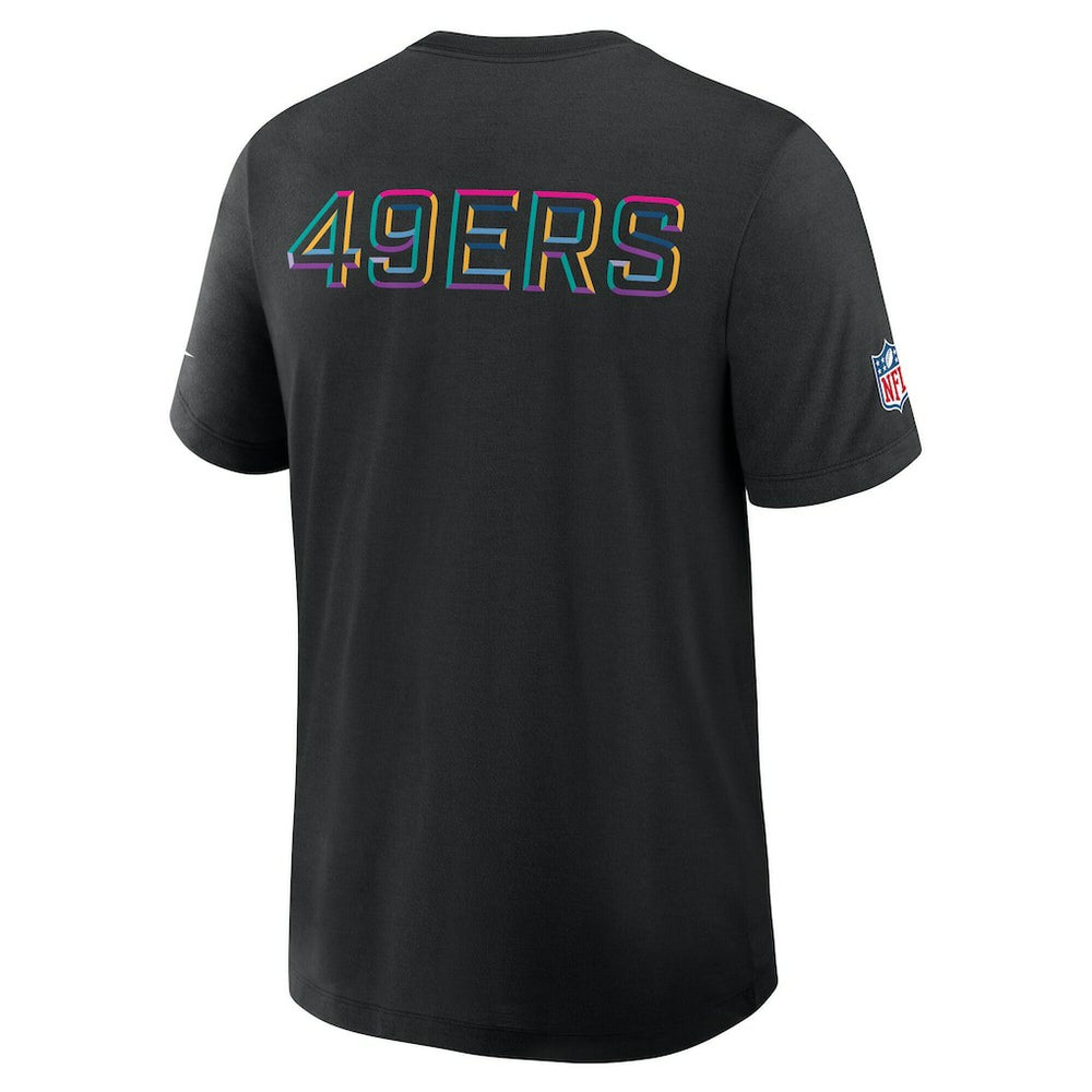 Nike San Francisco 49ers Tall 2025 NFL Crucial Catch Tri-Blend Dri-FIT T-Shirt Black