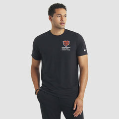 Nike Chicago Bears Tall 2025 NFL Crucial Catch Tri-Blend Dri-FIT T-Shirt Black