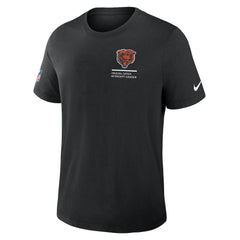 Nike Chicago Bears Tall 2025 NFL Crucial Catch Tri-Blend Dri-FIT T-Shirt Black