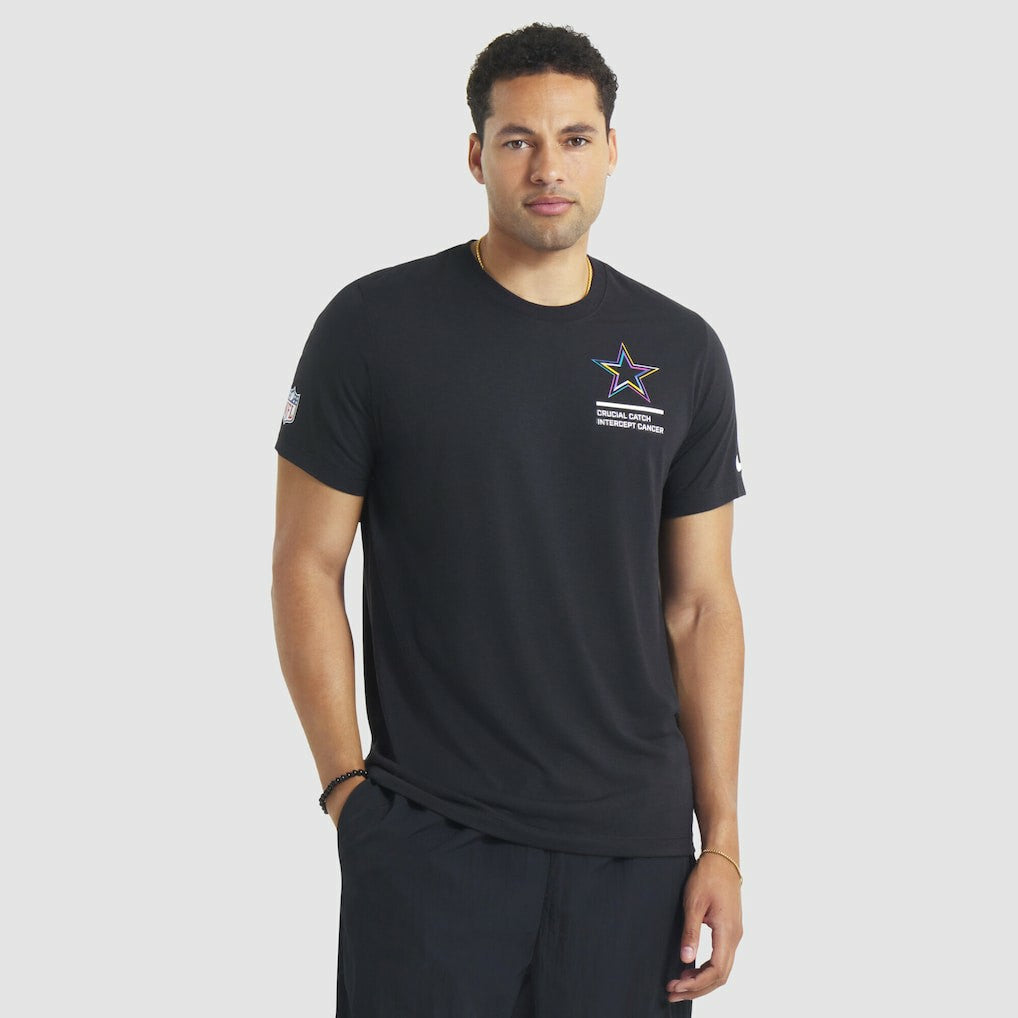 Nike Dallas Cowboys Tall 2025 NFL Crucial Catch Tri-Blend Dri-FIT T-Shirt Black