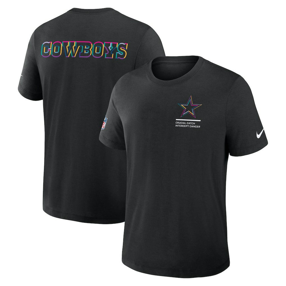 Nike Dallas Cowboys Tall 2025 NFL Crucial Catch Tri-Blend Dri-FIT T-Shirt Black