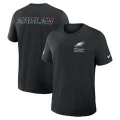 Nike Philadelphia Eagles Tall 2025 NFL Crucial Catch Tri-Blend Dri-FIT T-Shirt Black