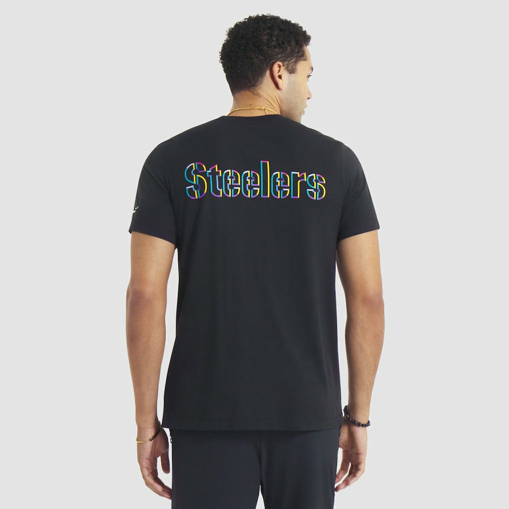 Nike Pittsburgh Steelers Tall 2025 NFL Crucial Catch Tri-Blend Dri-FIT T-Shirt Black