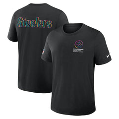 Nike Pittsburgh Steelers Tall 2025 NFL Crucial Catch Tri-Blend Dri-FIT T-Shirt Black