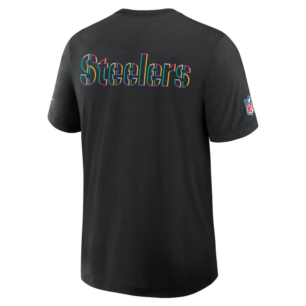 Nike Pittsburgh Steelers Tall 2025 NFL Crucial Catch Tri-Blend Dri-FIT T-Shirt Black
