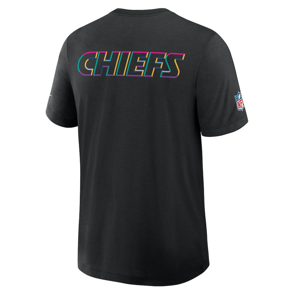 Nike Kansas City Chiefs Tall 2025 NFL Crucial Catch Tri-Blend Dri-FIT T-Shirt Black