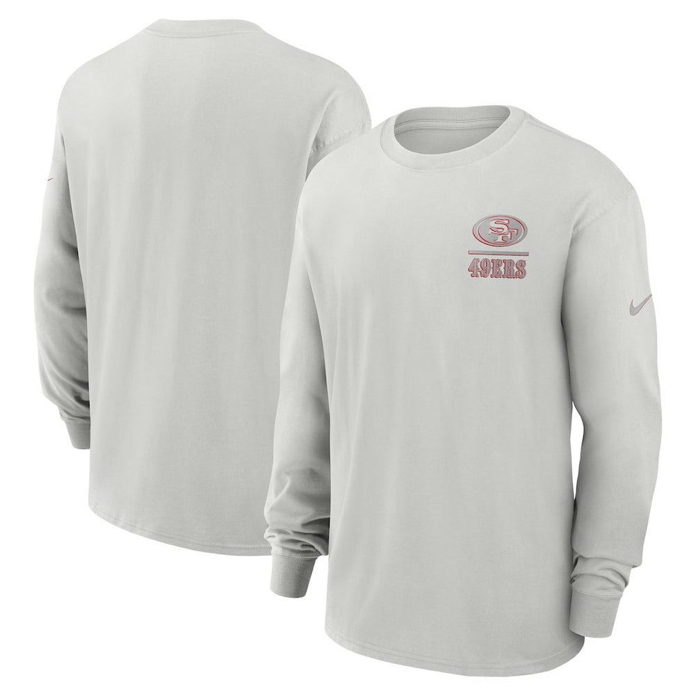 Nike San Francisco 49ers Essential Heavy Max90 Long Sleeve T-Shirt Gray