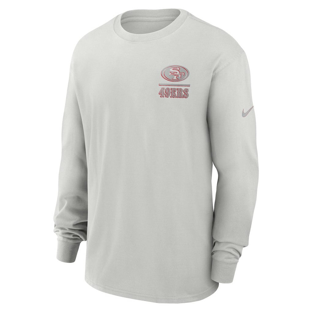 Nike San Francisco 49ers Essential Heavy Max90 Long Sleeve T-Shirt Gray