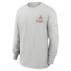 Nike Cleveland Browns Essential Heavy Max90 Long Sleeve T-Shirt Gray
