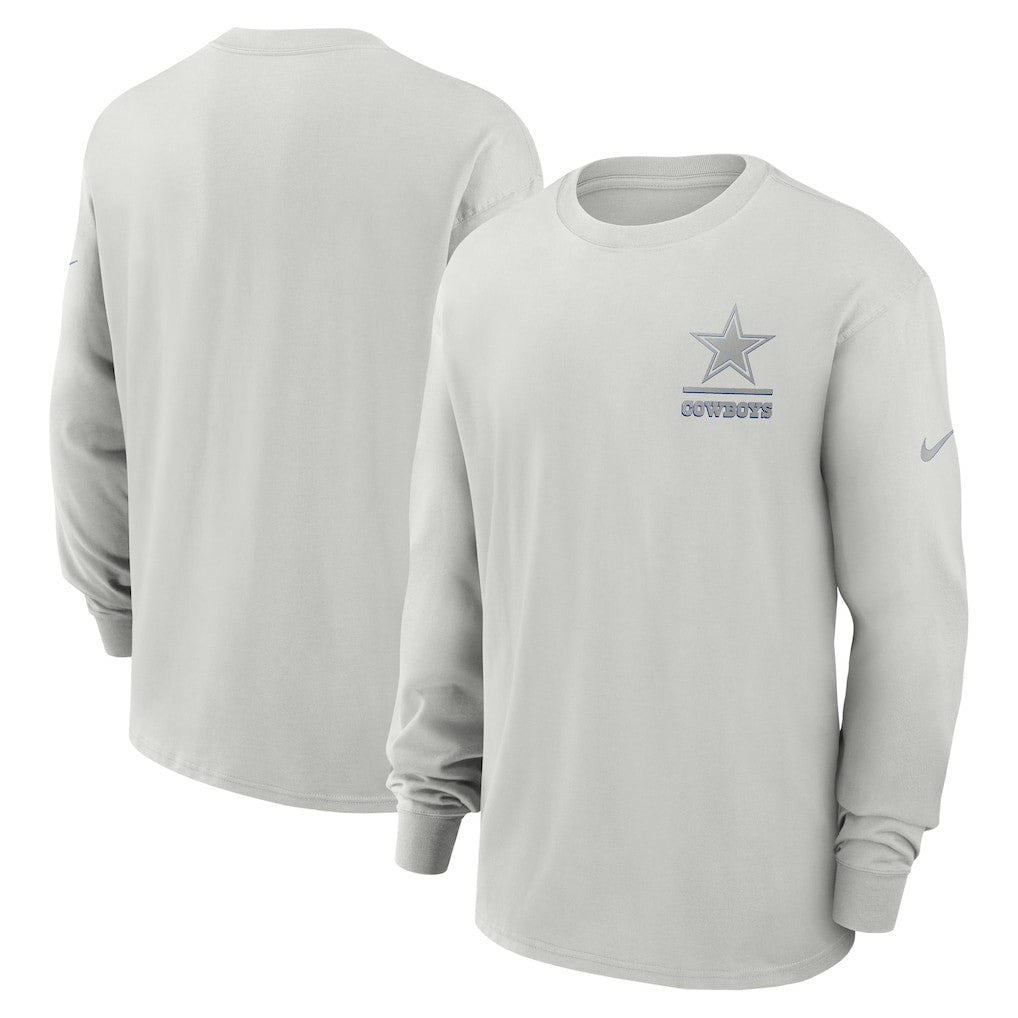 Nike Dallas Cowboys Essential Heavy Max90 Long Sleeve T-Shirt Gray