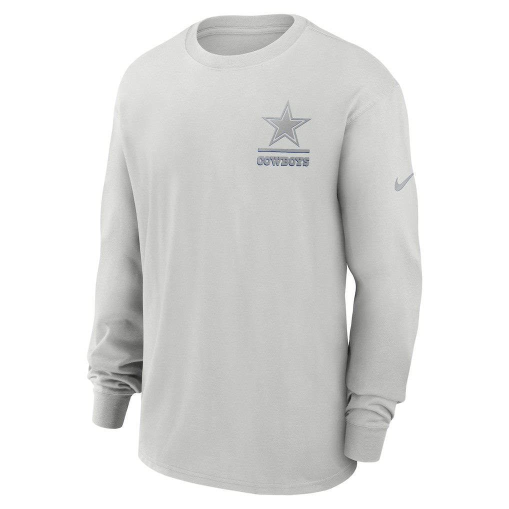 Nike Dallas Cowboys Essential Heavy Max90 Long Sleeve T-Shirt Gray