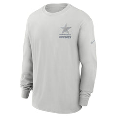 Nike Dallas Cowboys Essential Heavy Max90 Long Sleeve T-Shirt Gray