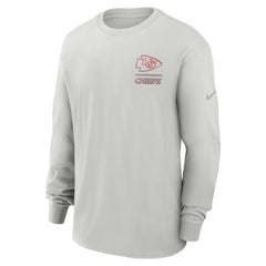 Nike Kansas City Chiefs Essential Heavy Max90 Long Sleeve T-Shirt Gray