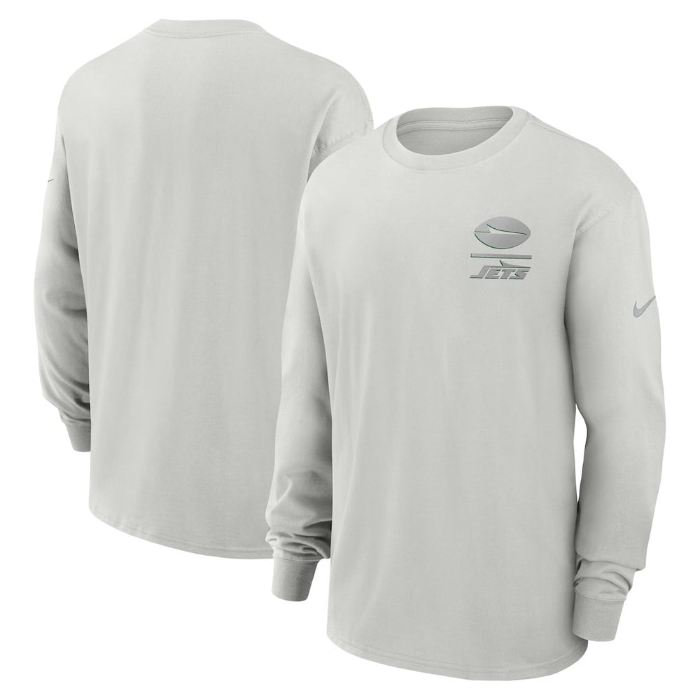 Nike New York Jets Essential Heavy Max90 Long Sleeve T-Shirt Gray