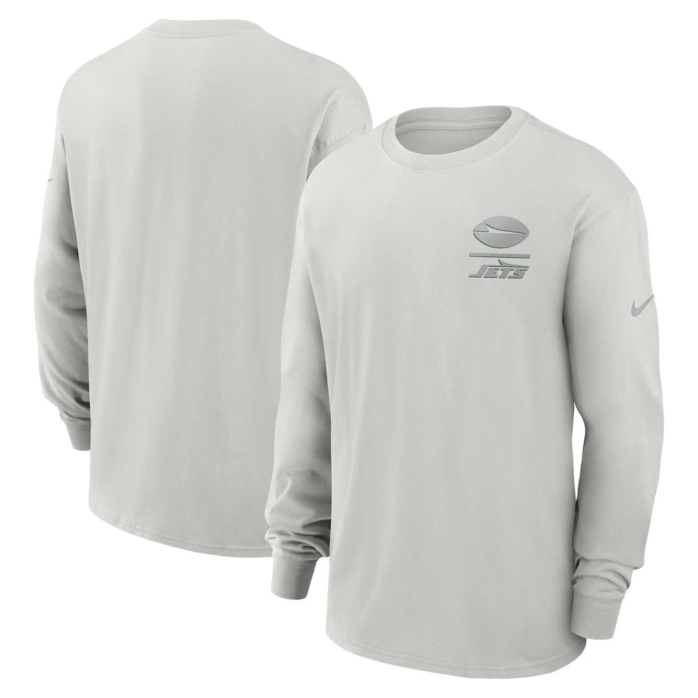 Nike New York Jets Essential Heavy Max90 Long Sleeve T-Shirt Gray