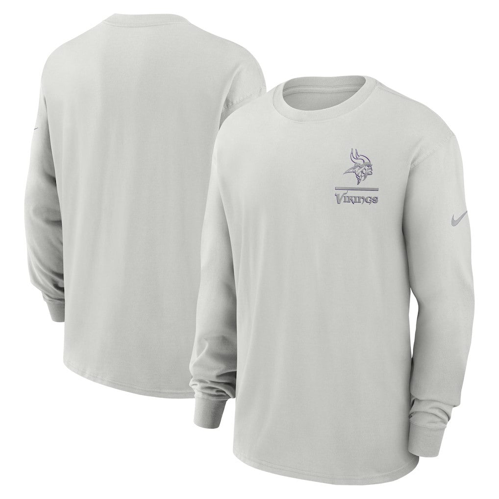 Nike Minnesota Vikings Essential Heavy Max90 Long Sleeve T-Shirt Gray