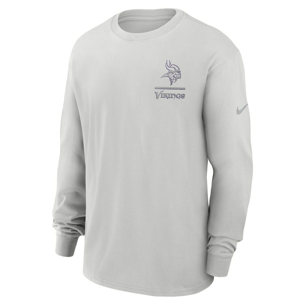 Nike Minnesota Vikings Essential Heavy Max90 Long Sleeve T-Shirt Gray
