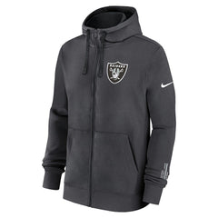 Nike Las Vegas Raiders Primetime Club Full-Zip Hoodie Anthracite