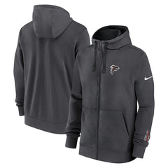 Nike Atlanta Falcons Primetime Club Full-Zip Hoodie Anthracite