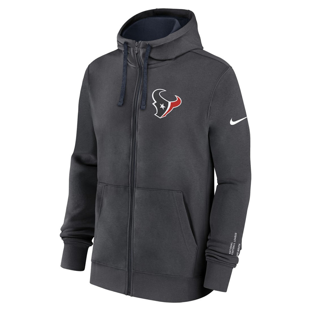 Nike Houston Texans Primetime Club Full-Zip Hoodie Anthracite