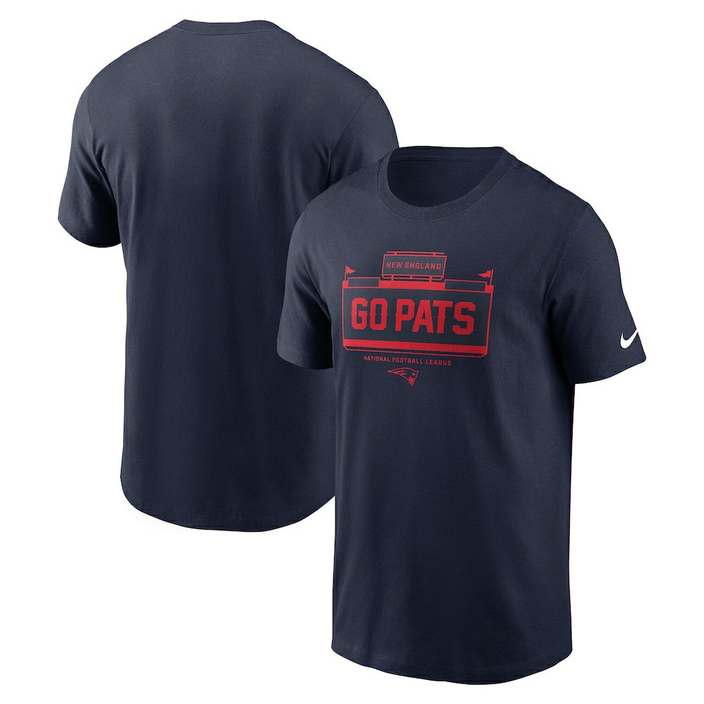 Nike New England Patriots Primetime Local Essential T-Shirt Navy