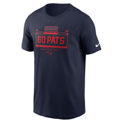 Nike New England Patriots Primetime Local Essential T-Shirt Navy