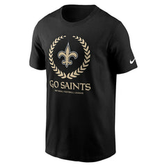 Nike New Orleans Saints Primetime Local Essential T-Shirt Black