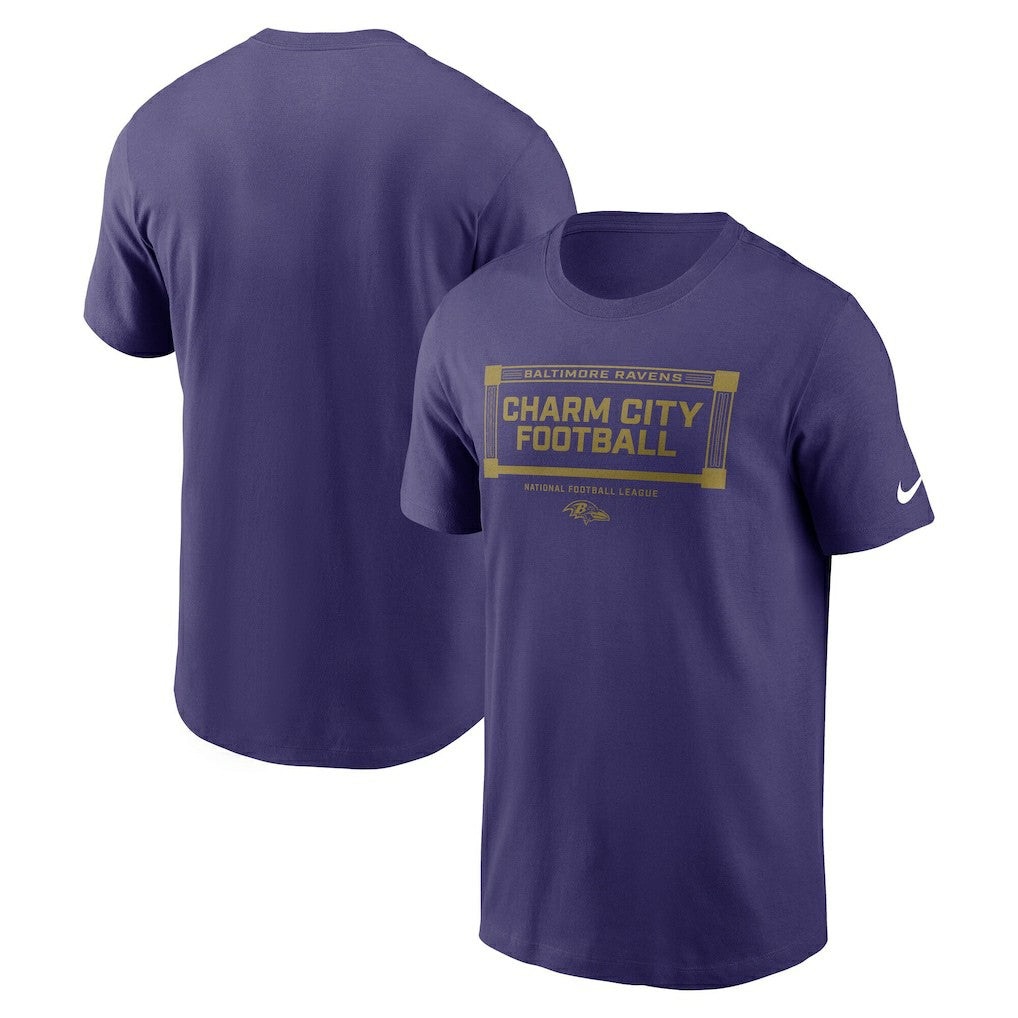 Nike Baltimore Ravens Primetime Local Essential T-Shirt Purple