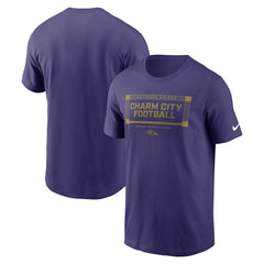 Nike Baltimore Ravens Primetime Local Essential T-Shirt Purple