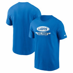 Nike Detroit Lions Primetime Local Essential T-Shirt Blue