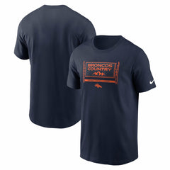 Nike Denver Broncos Primetime Local Essential T-Shirt Navy