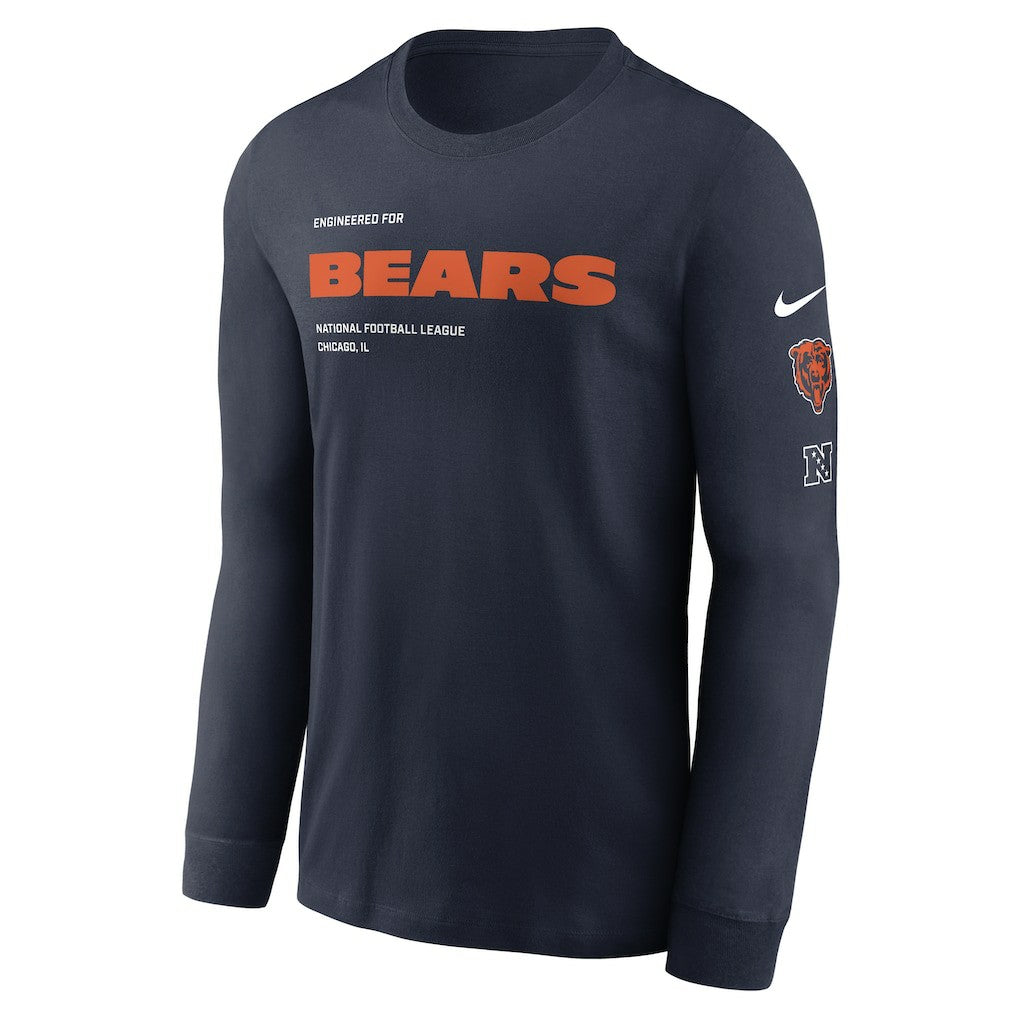Nike Chicago Bears Play to Win Essential Long Sleeve T-Shirt Navy