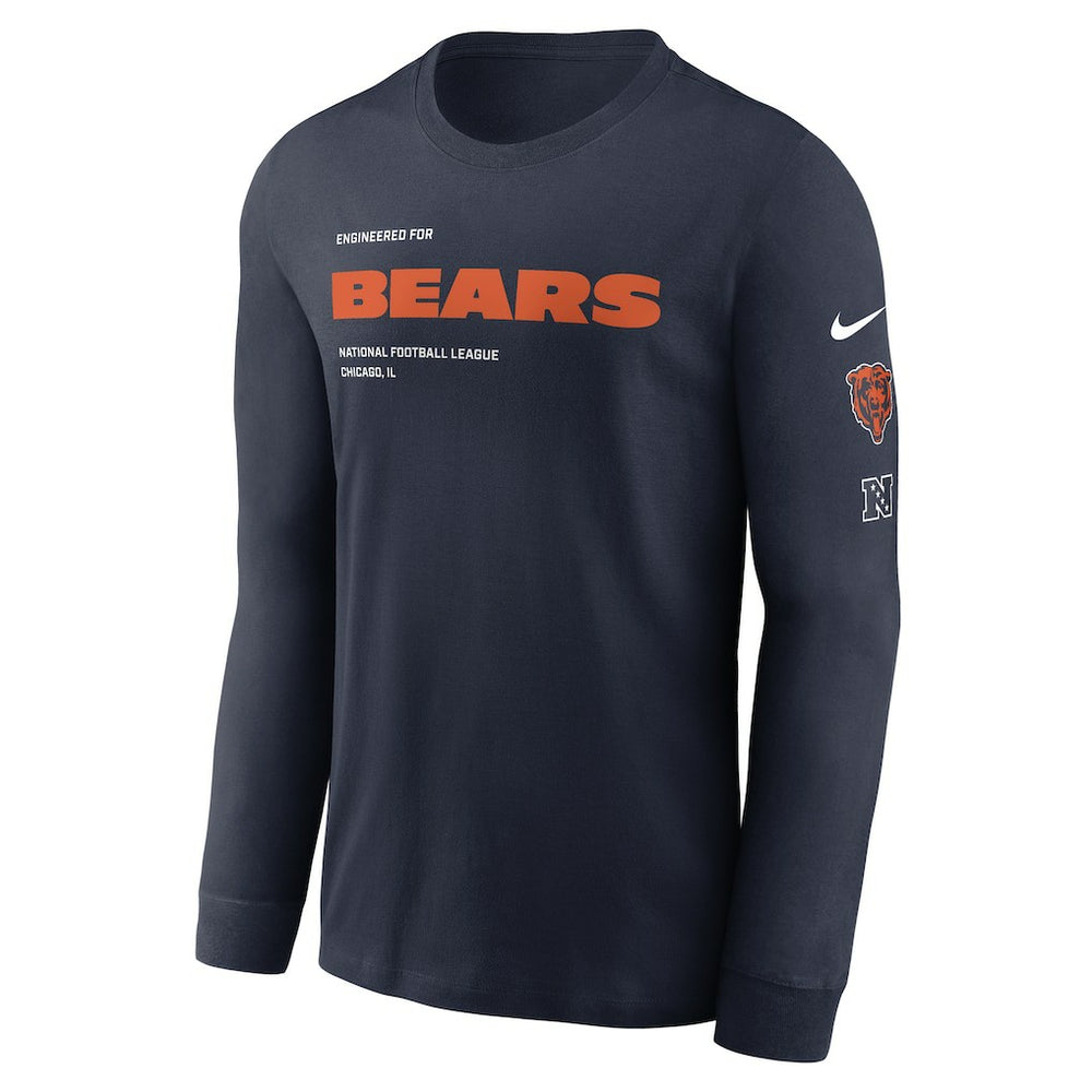 Nike Chicago Bears Play to Win Essential Long Sleeve T-Shirt Navy