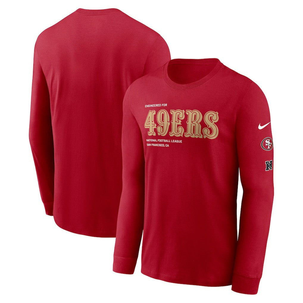 Nike San Francisco 49ers Play to Win Essential Long Sleeve T-Shirt Scarlet