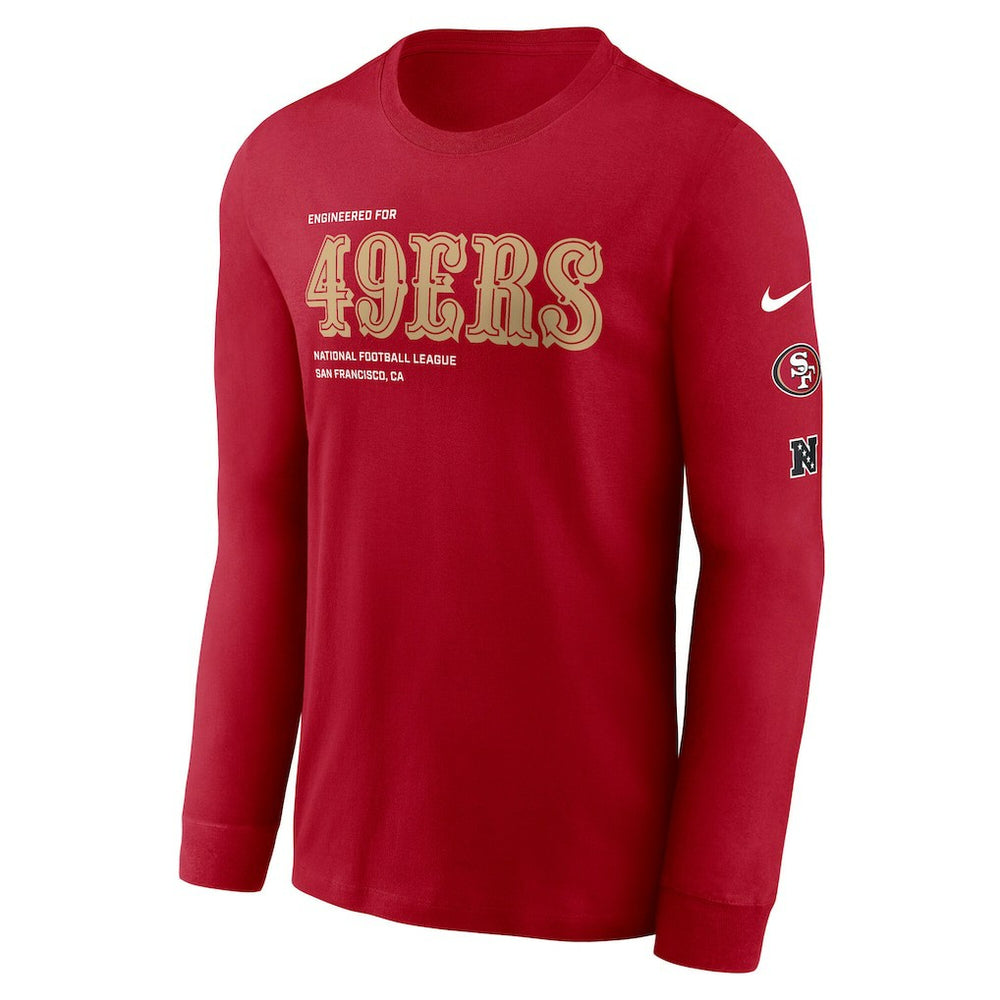 Nike San Francisco 49ers Play to Win Essential Long Sleeve T-Shirt Scarlet