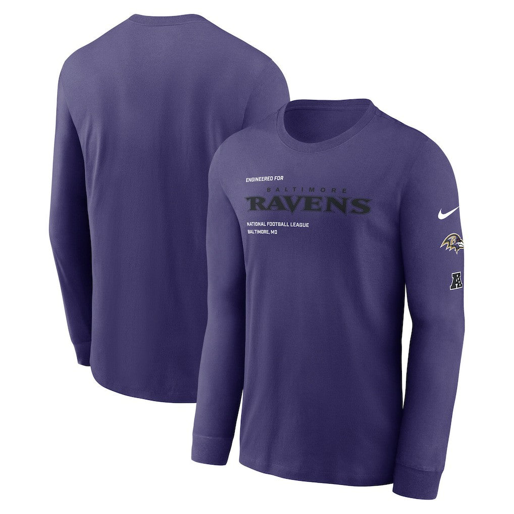 Nike Baltimore Ravens Play to Win Essential Long Sleeve T-Shirt Purple