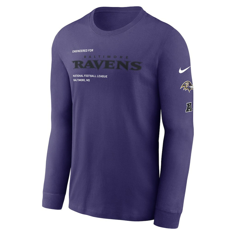 Nike Baltimore Ravens Play to Win Essential Long Sleeve T-Shirt Purple