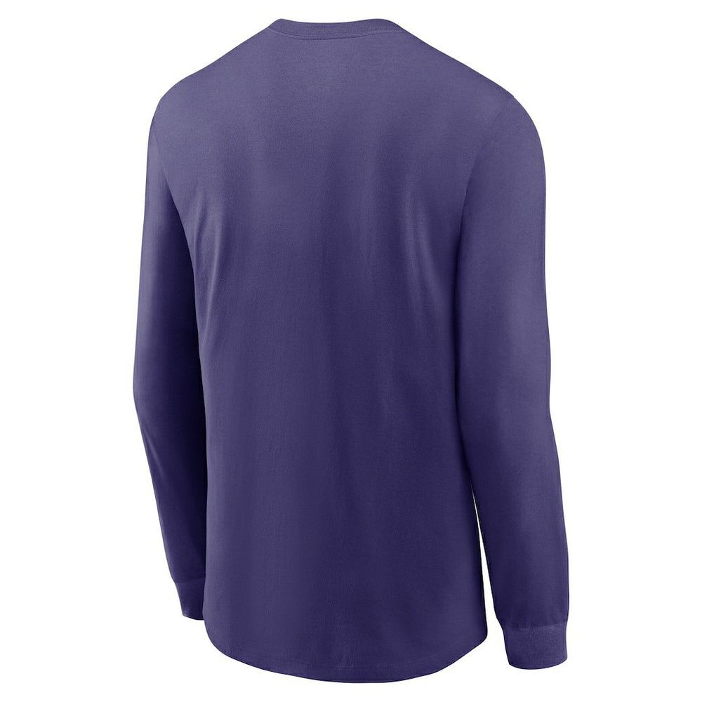 Nike Baltimore Ravens Play to Win Essential Long Sleeve T-Shirt Purple