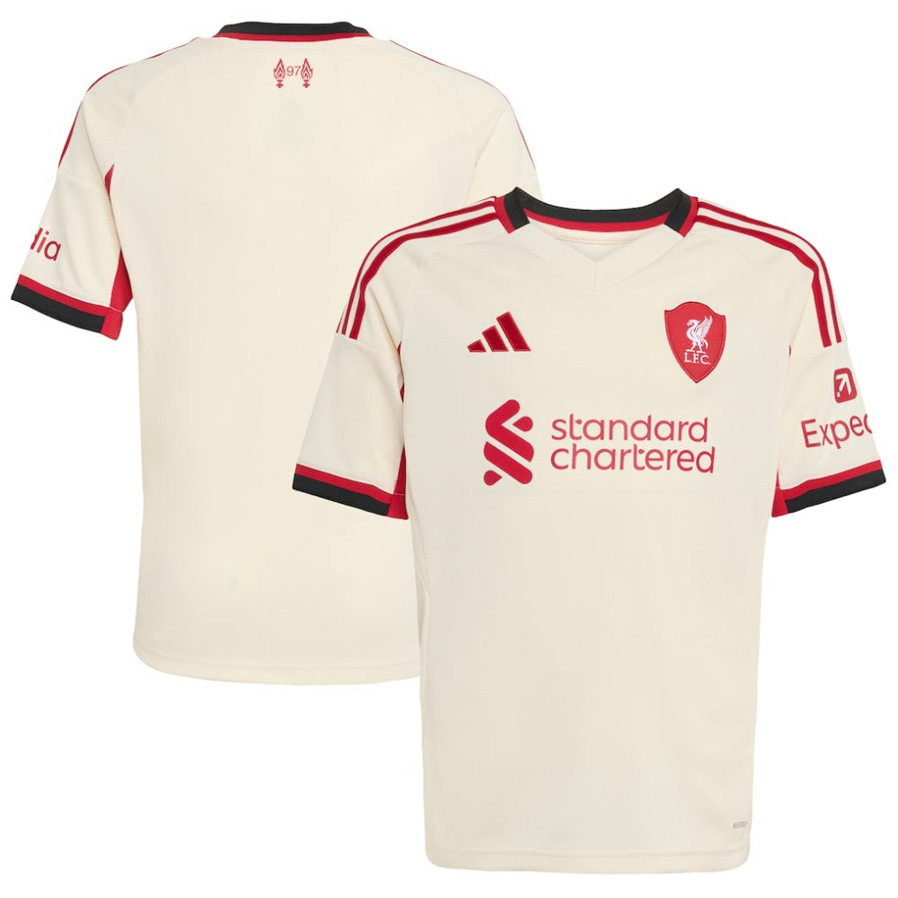 Liverpool Youth 2025/26 Away Replica Jersey White - Adidas for sale