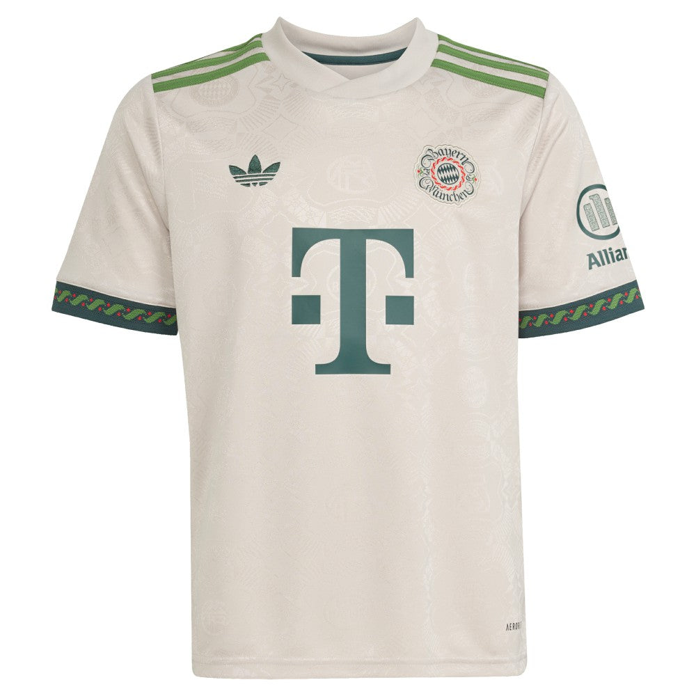 Bayern Munich Youth 2025/26 Fourth Replica Jersey Tan - Adidas