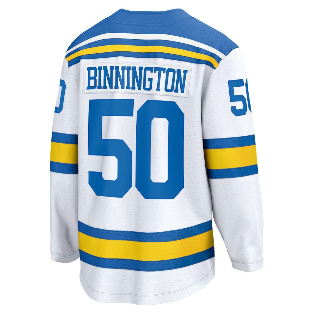 Jordan Binnington St. Louis Blues Fanatics Away Breakaway Player Jersey - White - NHL 202461856