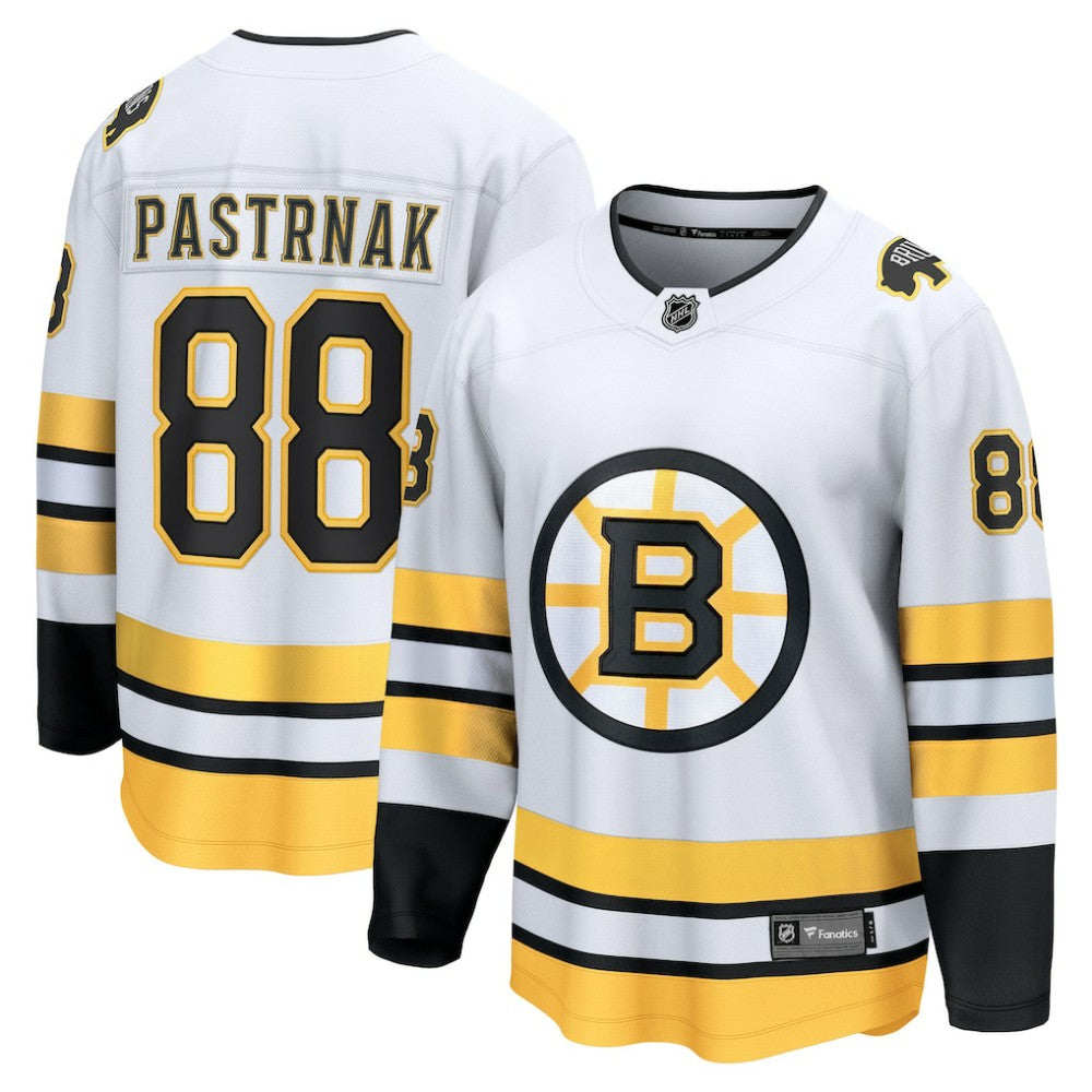 David Pastrnak Boston Bruins Fanatics Away Breakaway Player Jersey - White - NHL 202461864