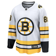 David Pastrnak Boston Bruins Fanatics Away Breakaway Player Jersey - White - NHL 202461864