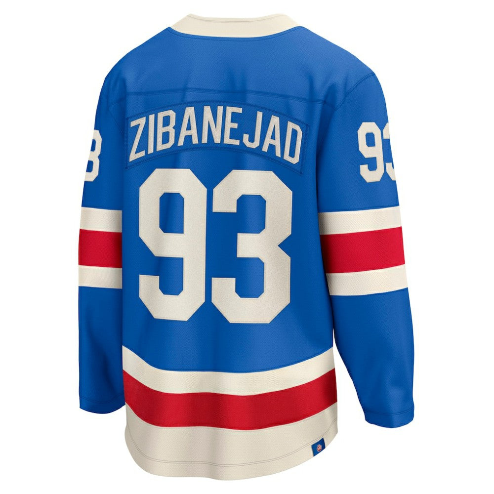 Mika Zibanejad New York Rangers Fanatics Centennial Breakaway Jersey - Blue - NHL 202461901