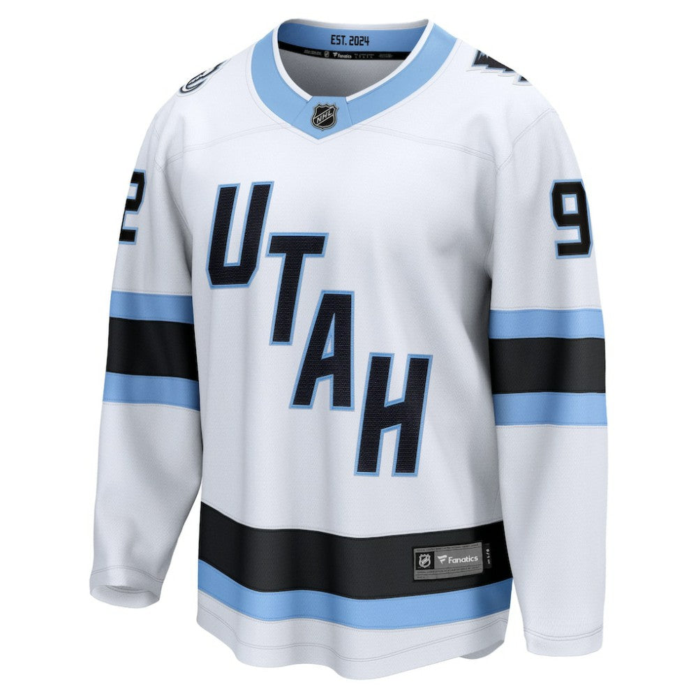 Logan Cooley Utah Mammoth Fanatics Away Breakaway Player Jersey - White - NHL 202461933