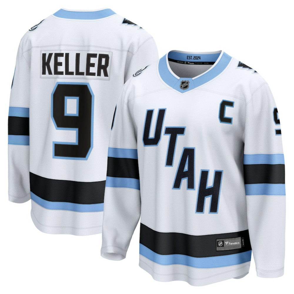 Clayton Keller Utah Mammoth Fanatics Away Breakaway Player Jersey - White - NHL 202461935
