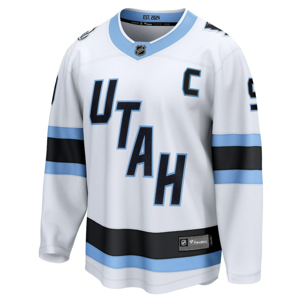 Clayton Keller Utah Mammoth Fanatics Away Breakaway Player Jersey - White - NHL 202461935