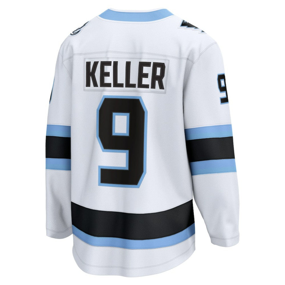 Clayton Keller Utah Mammoth Fanatics Away Breakaway Player Jersey - White - NHL 202461935