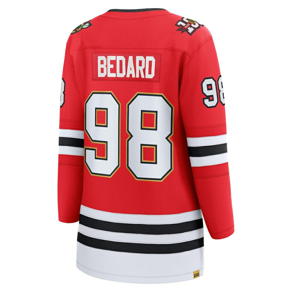 Connor Bedard Chicago Blackhawks Fanatics Women's Centennial Breakaway Player Jersey - Red - NHL 202462116
