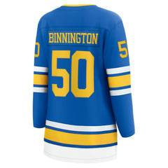 Jordan Binnington St. Louis Blues Fanatics Women's Home Breakaway Player Jersey - Blue - NHL 202462118